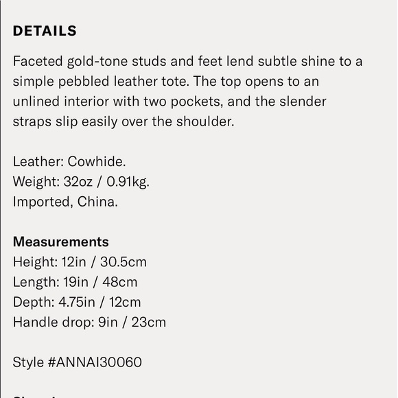 Annabel Ingall Isabella Leather Tote Handbag Small - Picture 8 of 8